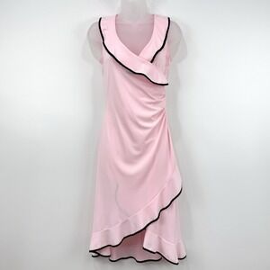 VTG Y2K‎ Taboo Fairy Feminine Dress Women's XS Pink Asymmetric Dainty Ruffle